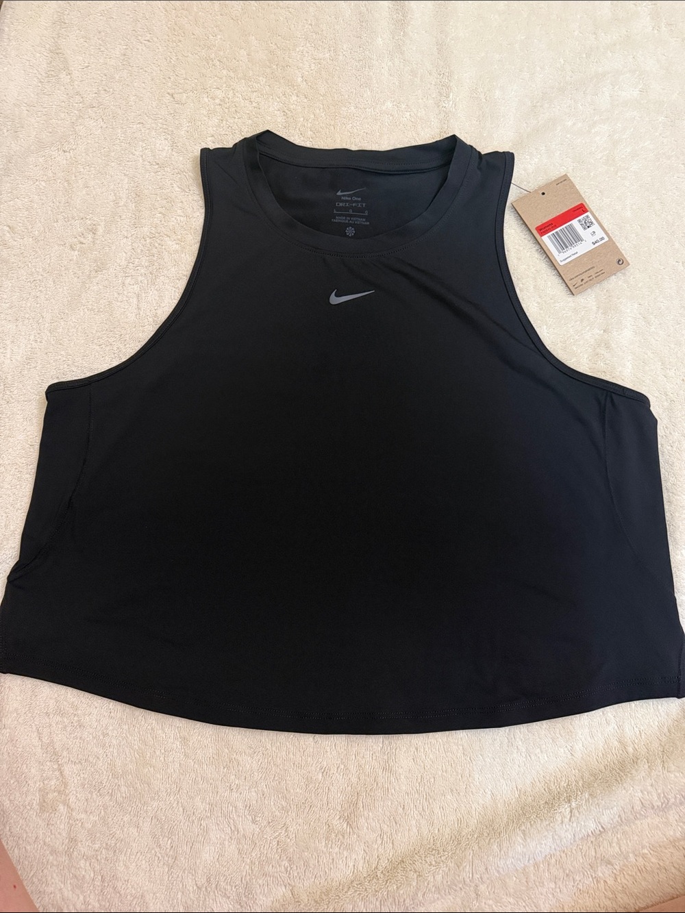 Nike Black Women's Performance Tank with Reflective Swoosh